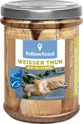 Thunfisch weiß in Olivenöl im Glas (165gr)